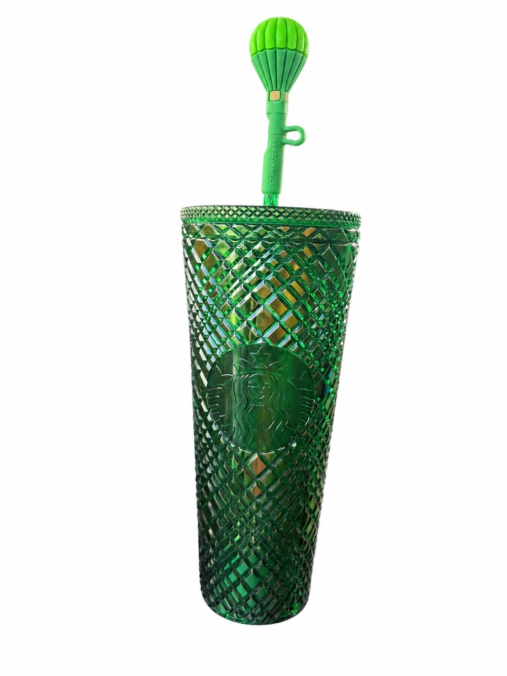 Starbucks x Wicked Emerald City 24oz Gemstone Cold Cup + Balloon Topper NEW